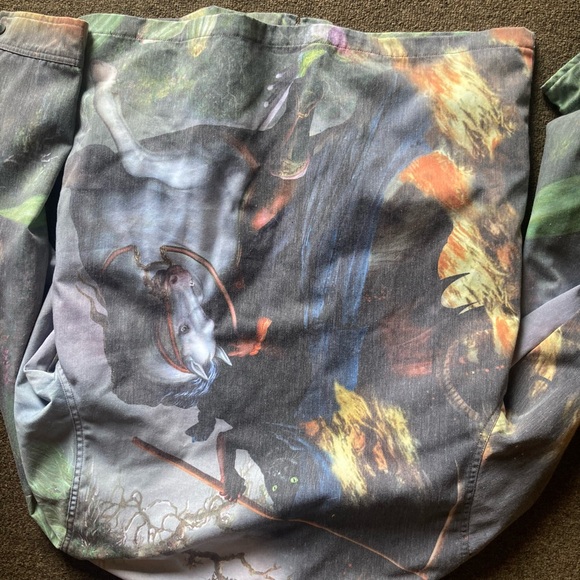 RIPNDIP Fire & Desire Denim Coach Jacket Rare - Picture 4 of 10